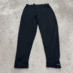 Nike Dri-Fit Vintage 90's Jogger Pants Mens Large Black Ankle Zip Pockets Active